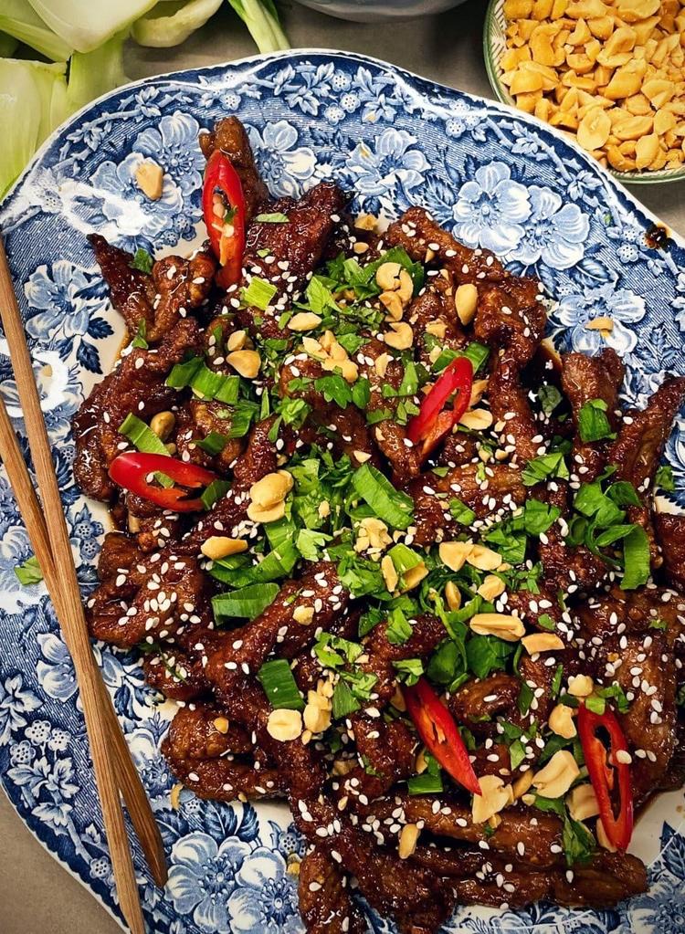 Crispy xo/honey chili biff