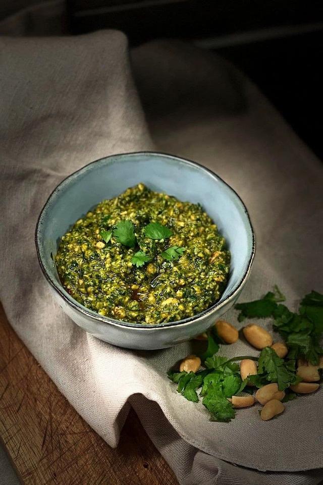 Coriander and Peanut Pesto