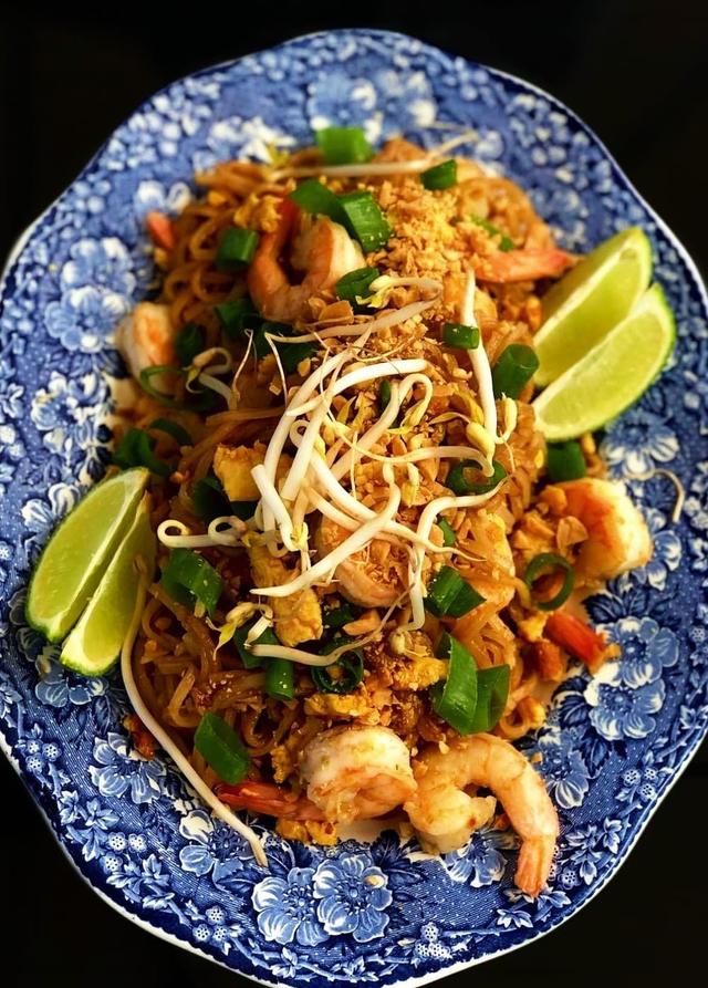 Pad Thai med scampi