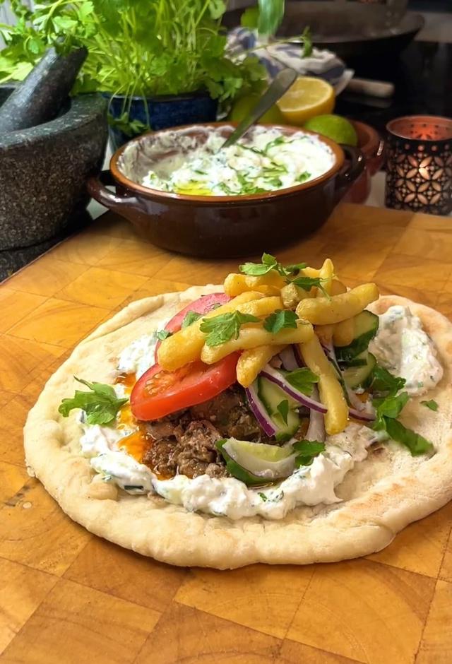 Gresk Gyros i Pita