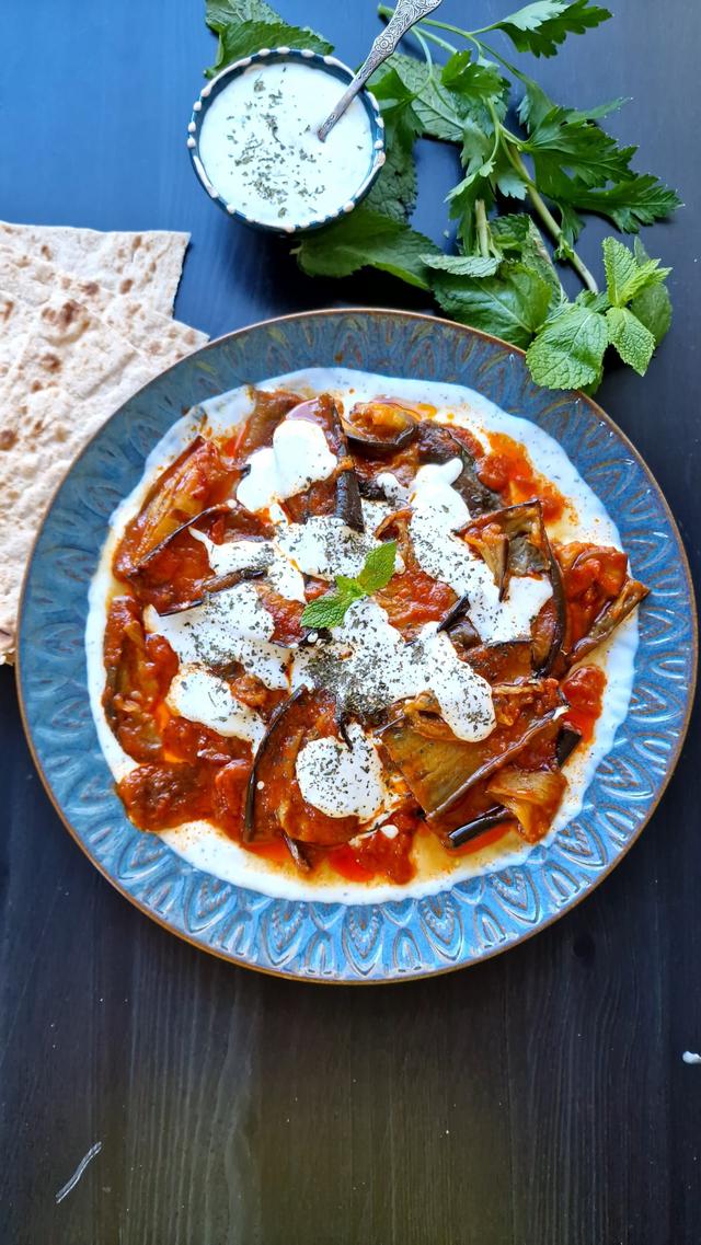 Borani banjan - Afgansk auberginerett med yoghurt