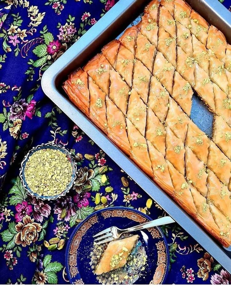 Baklava med pistasjnøtter