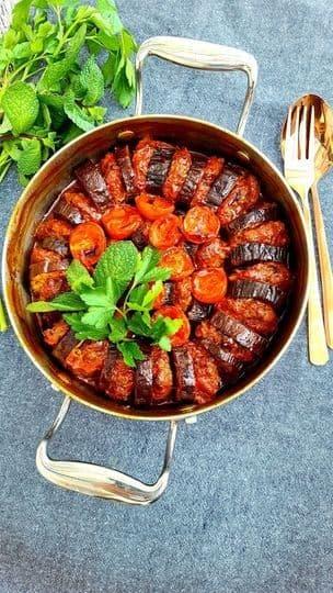 Patlican kebabi - Aubergine kebabi