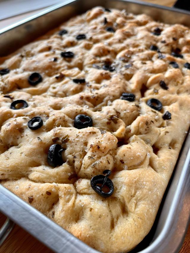 Focaccia med sukkertare