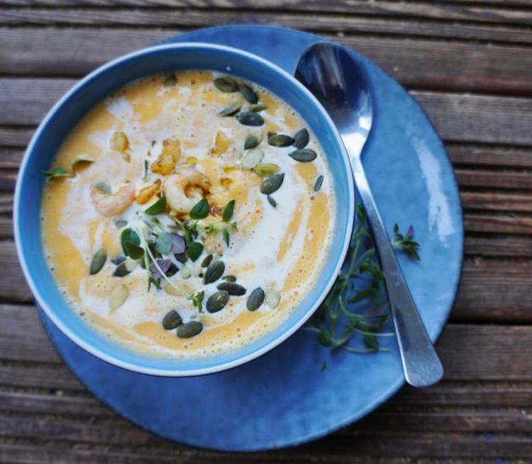 Spicy gresskarsuppe
