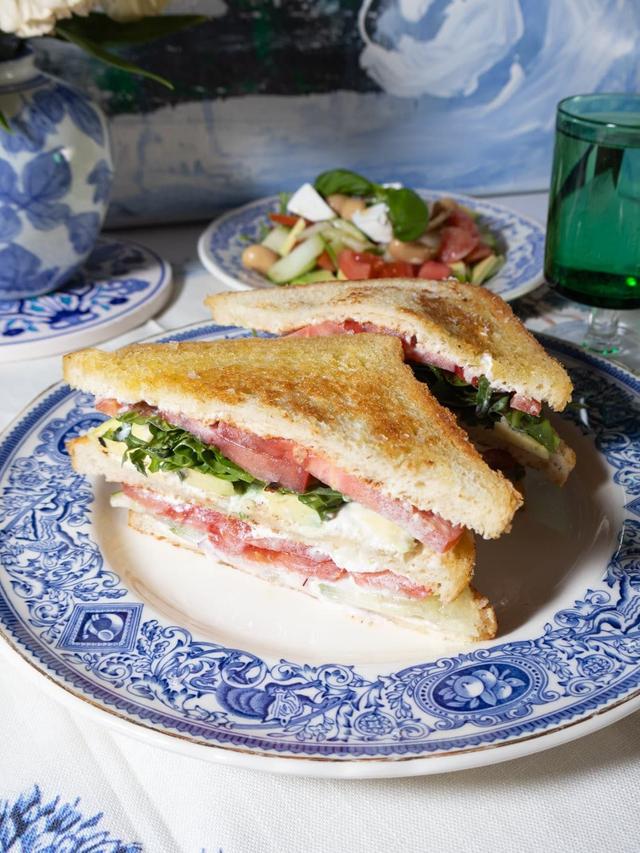 Veggie sandwich med fetaost