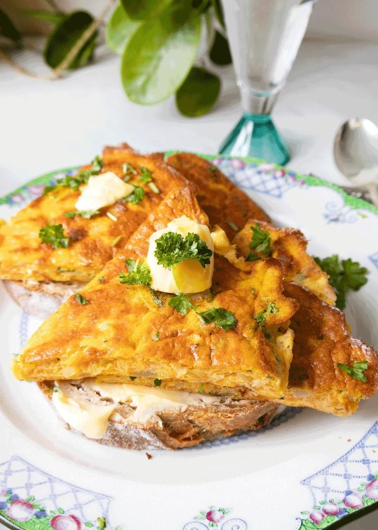 Omelett med søtpotet!