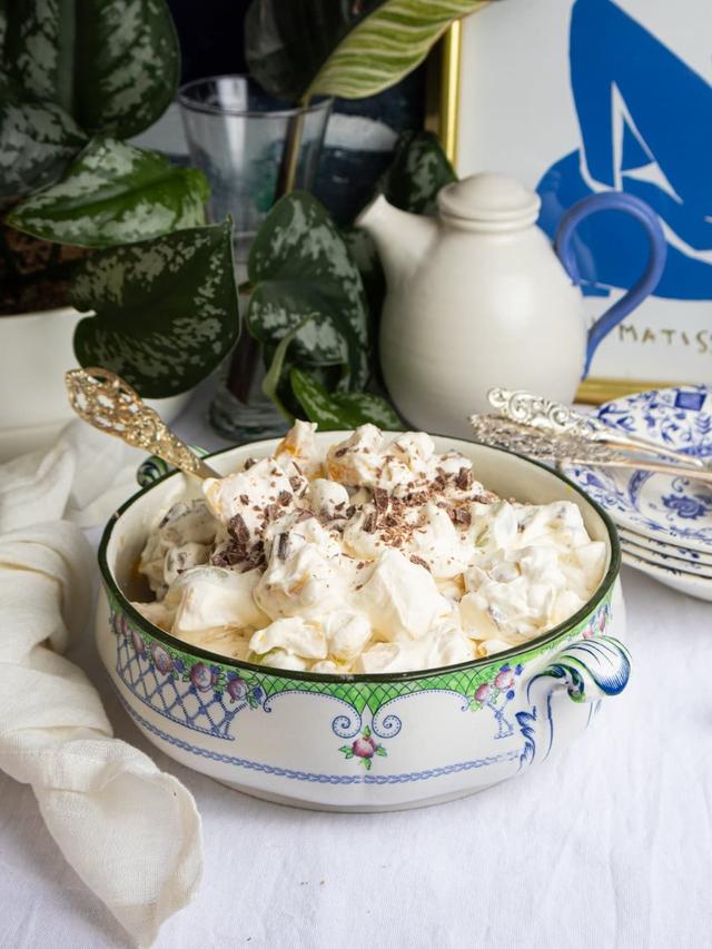 Heavenly Fruit Salad with Nuts and Chocolate