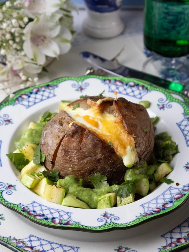 Påskepotet med smørstekt squash.