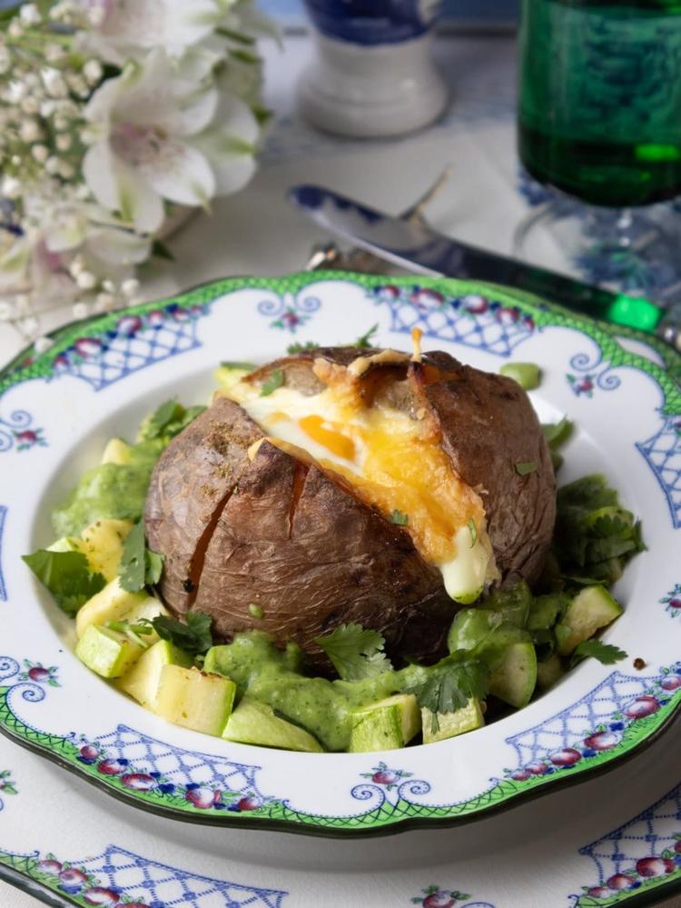 Påskepotet med smørstekt squash.