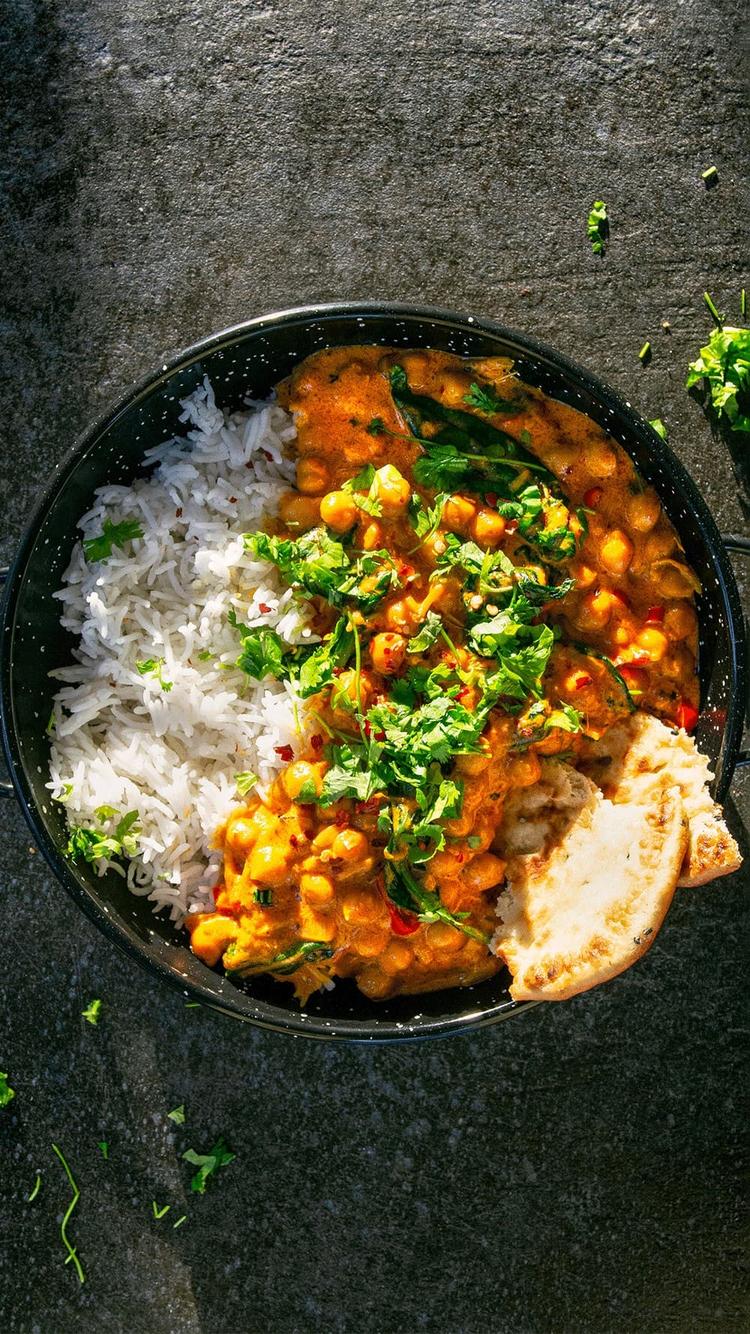 Kremet Vegansk Kikert Curry