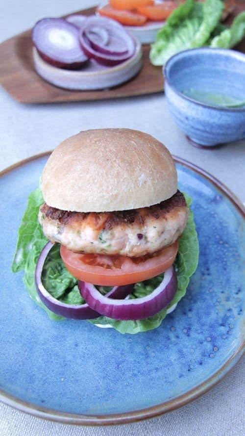 Homemade Salmon Burgers