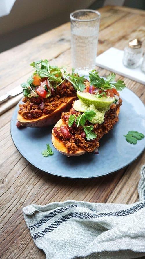 Loaded Sweet Potatoes!