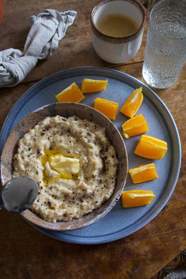 Fluffy kardemommebolle-grøt