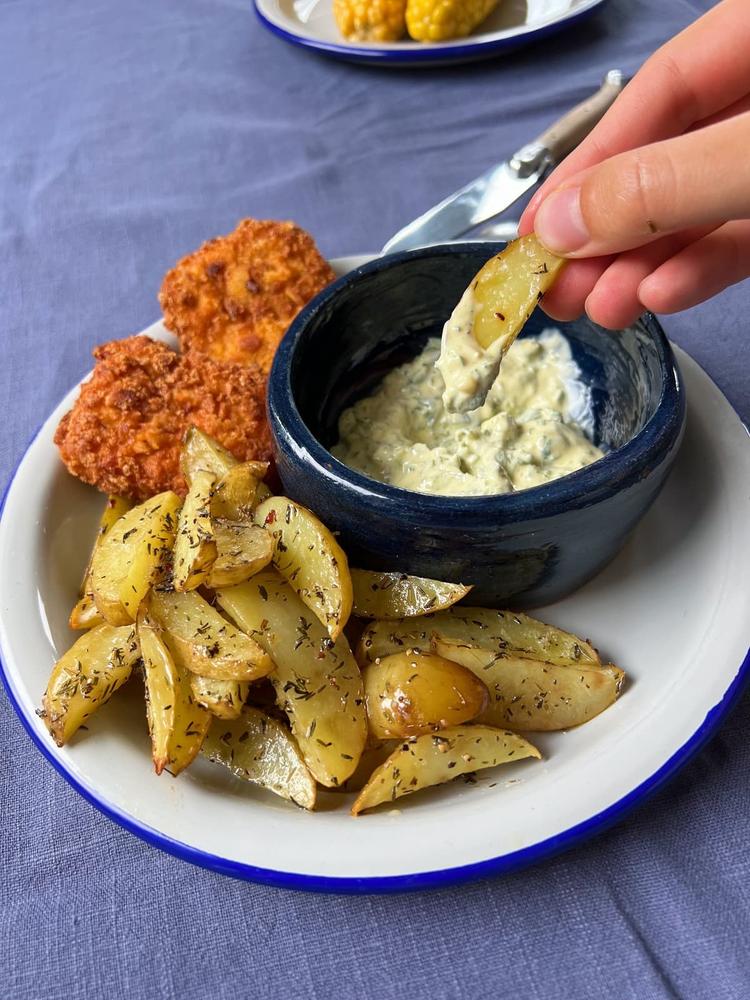 Fish and chips med feilfri brennesle-aioli