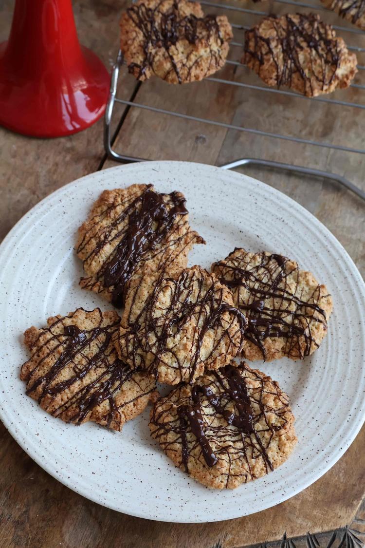 Fluffy havreflarn med sjokolade