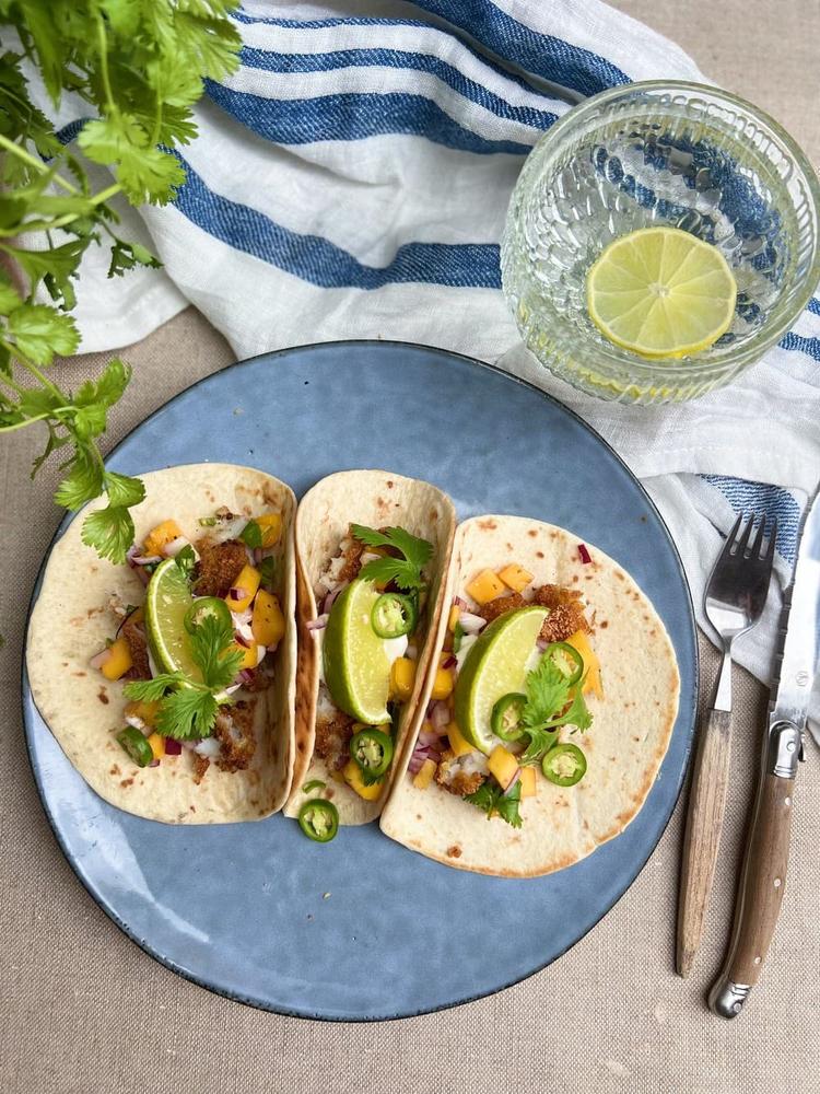 Fish taco med mangosalsa
