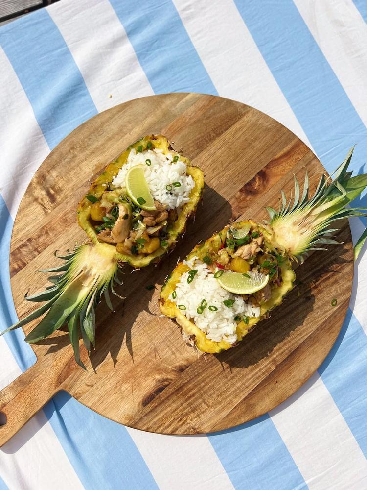 Kylling og ananas wok