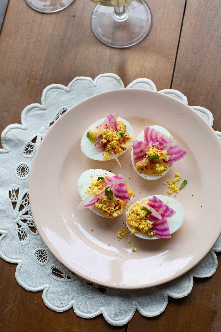 Spicy oeuf mimosa - Spicy fylte egg